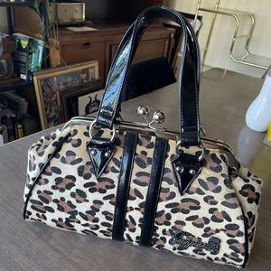 Sourpuss clothing Temptress tan leopard purse